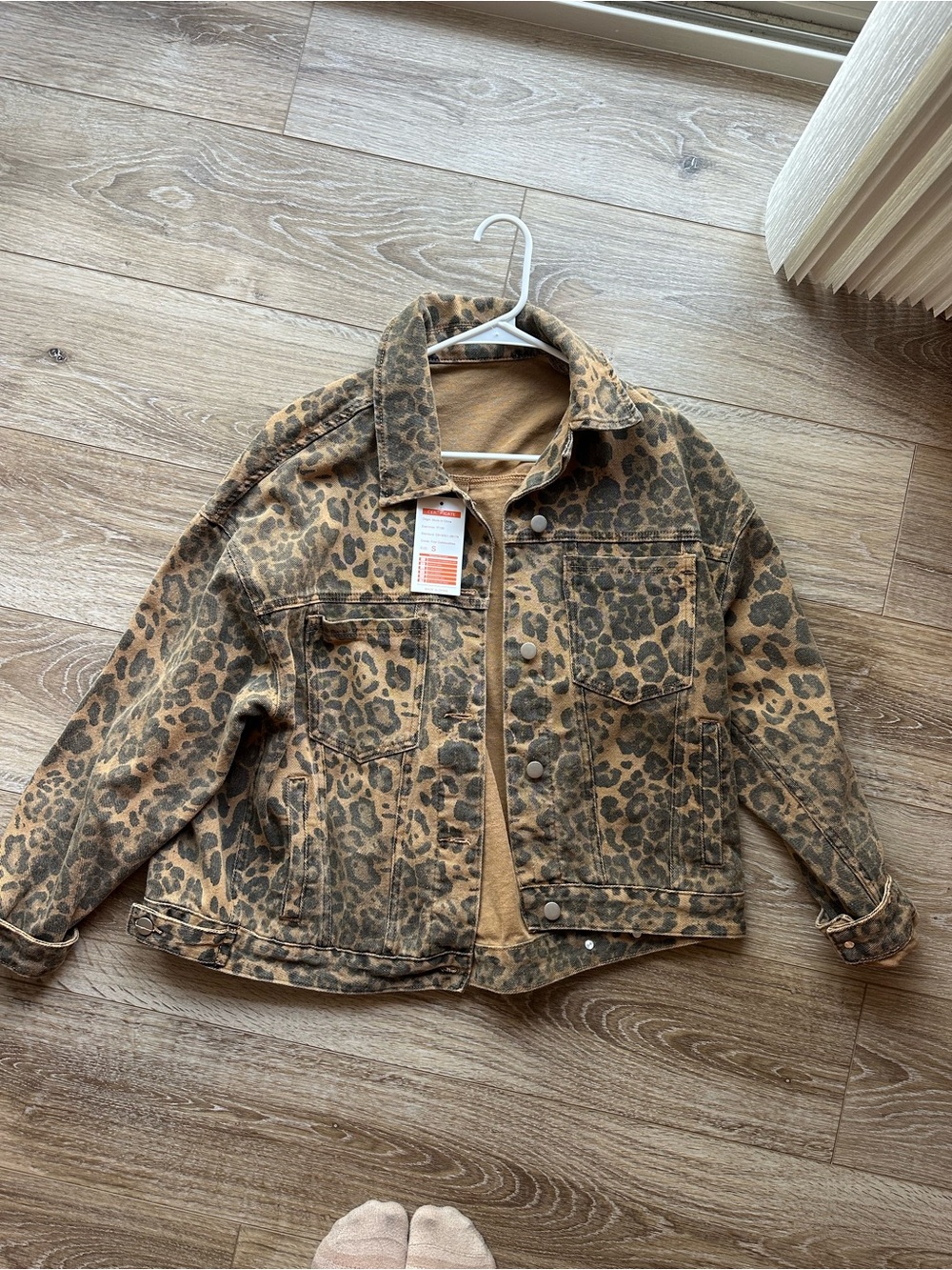 Cheetah Jean jacket